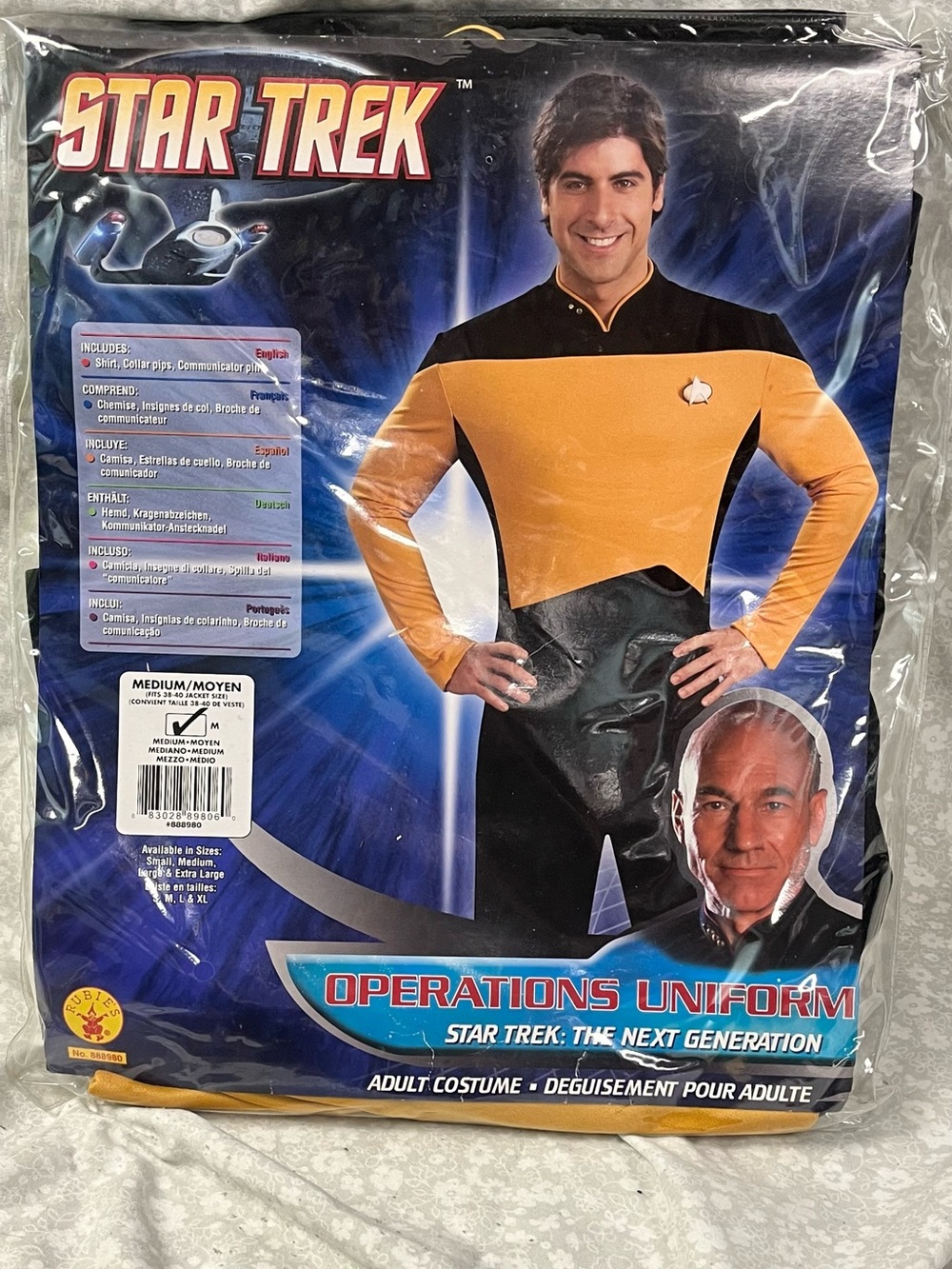 NEW Star Trek: The Next Generation Operations Uniform Costume